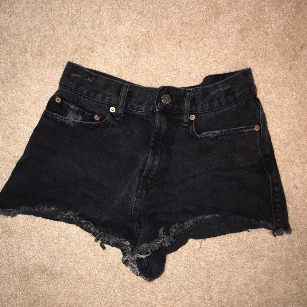 Black BDG Cheeky Denim Shorts
